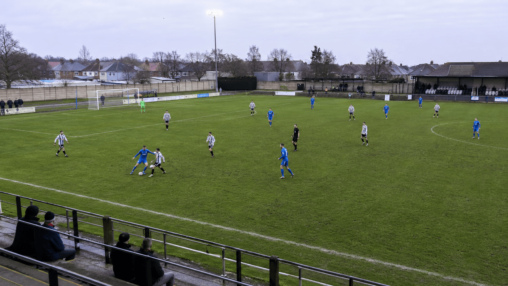 Football match in progress